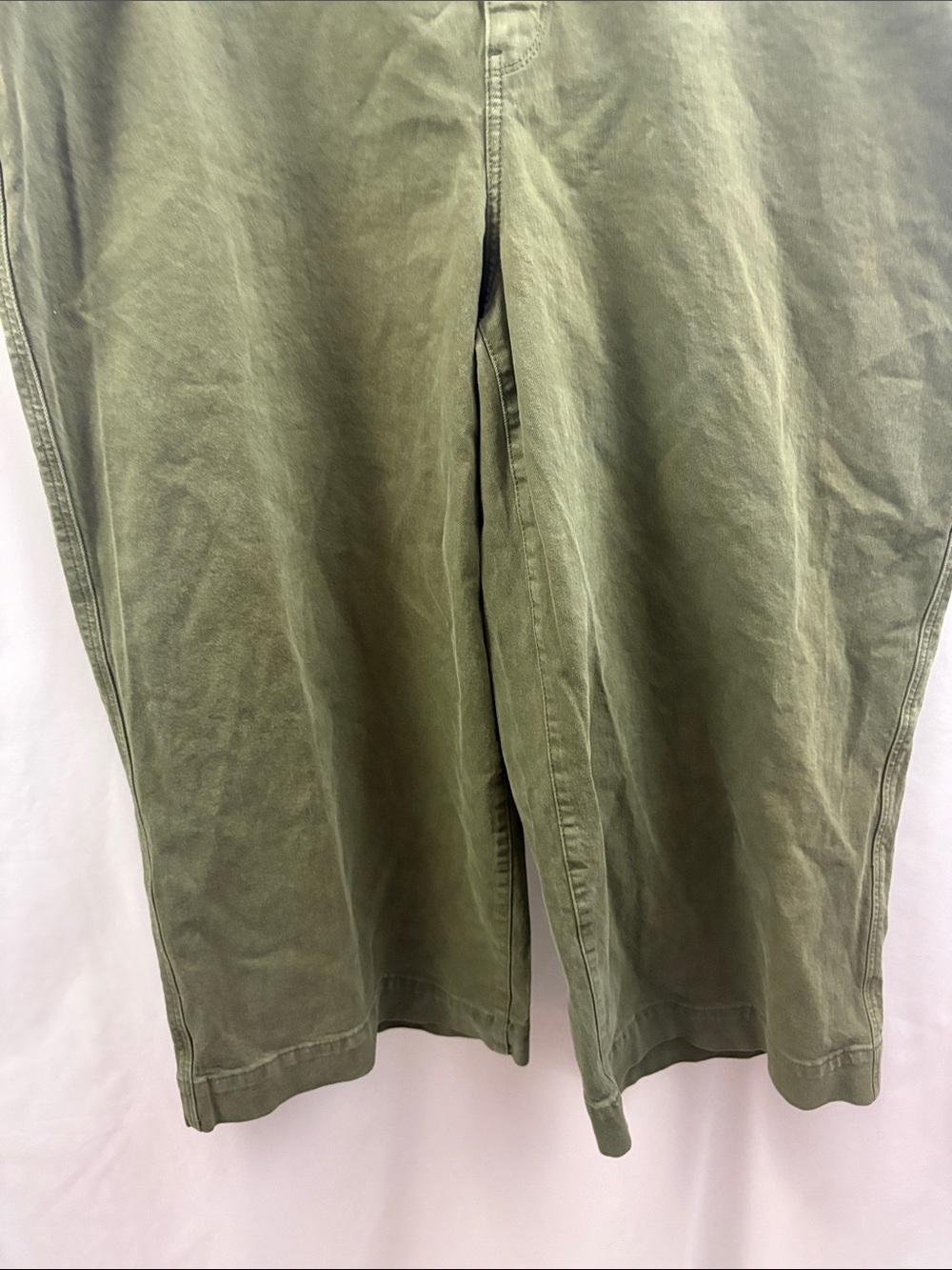 Ava & Viv High-Rise Wide Leg Jeans Womens 24 Dark Wash Stretch Denim Green - Picture 2 of 7